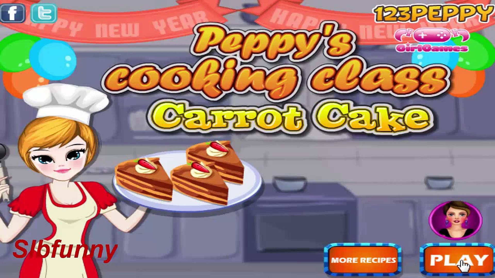 ⁣Cooking Baking Peppys Cooking Class Carrot Cake Games