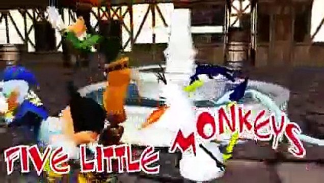 New Duck Kids Songs Five Little Monkeys Nursery Rhymes For Children Mickey Mouse Donald Duck Olaf Goofy