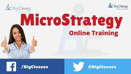 MicroStrategy Online Training | MicroStrategy Desktop Training