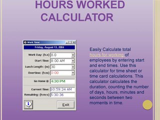 TimeSheet Calculator