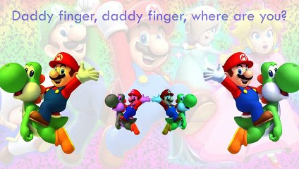 Super Mario Finger Family Song Daddy Finger Nursery Rhymes Dragons Version Full animated c