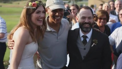 Obama se cuela en una boda en San Diego