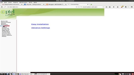 Reseting PTCL ADSL router to Default Setting