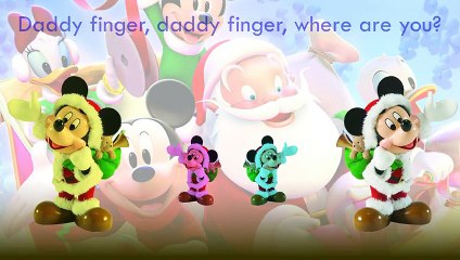 Скачать видео: Mickey Mouse Cartoon Finger Family Song Daddy Finger Nursery Rhymes Christmas Queen Minnie