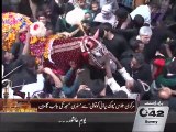 Procession of Shabeeh e Zuljanah reached Nisar havali Muharram 2015