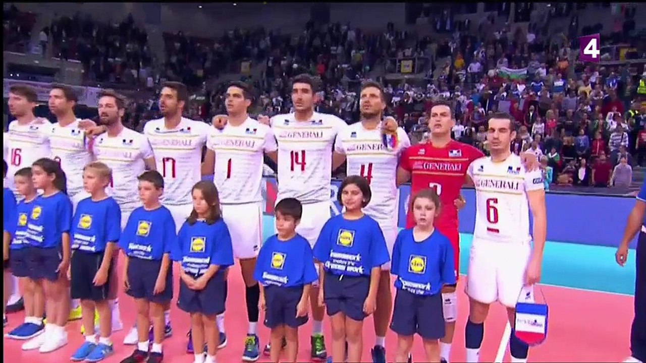 France-Slovénie - Finale ChE 2015 de volleyball (1er set)