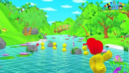 Five Little Ducks | Nursery Rhymes | Number Learning for Kids, Children & Toddlers