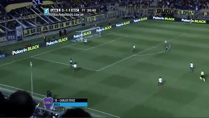 Tevez goal vs Lanus