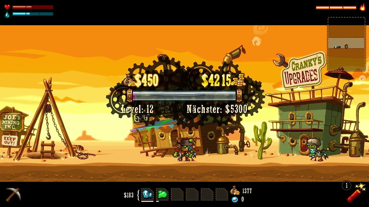 Let's Play SteamWorld Dig - Folge 10 - Vectron liegt auf dem Weg nach unten