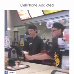 When u r too busy on ur phone.