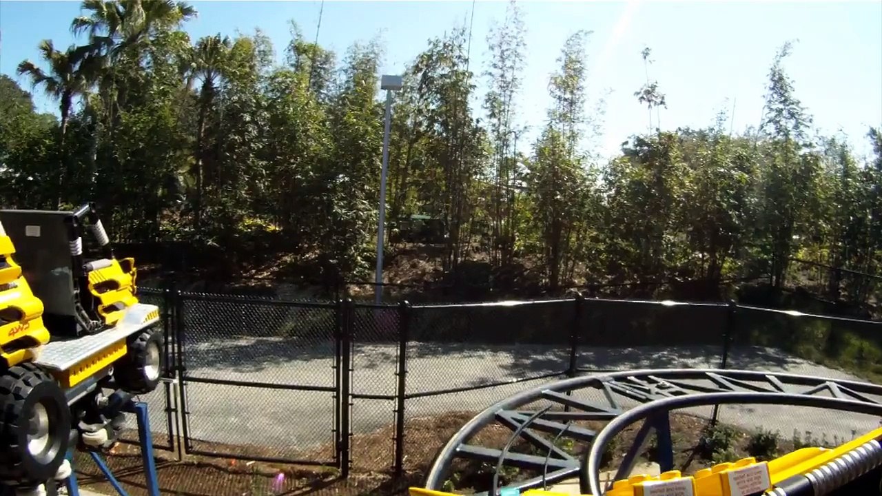 Technic Test Track Roller Coaster POV Legoland Florida On Ride Wild Mouse