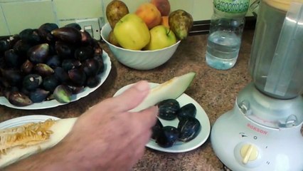 BATIDO DE FRUTAS, HIGO Y MELON.