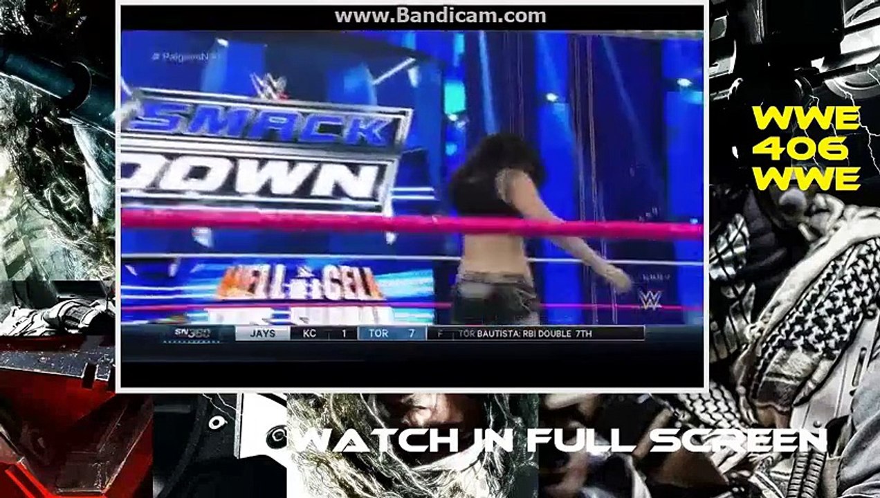 wwe smackdown 10-22-15 Nikki Bella vs Paige