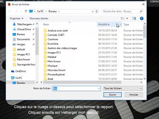 héberger un message