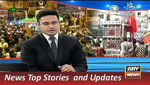ARY, Geo News Headlines 24 October 2015, Report on Ashoora Muharram Jaloos in Muzafarabad - YouTube