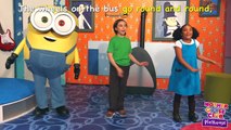 The Wheels on the Bus Featuring Minions! | Mother Goose Club Playhouse Kids Video