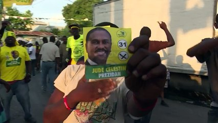 Supporters of Jude Celestin rally, dance in Haiti capital