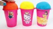 Play Doh Ice cream cups & Kinder surprise Minions Peppa pig Hello Kitty Dora Spongebob