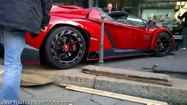 Lamborghini Veneno Roadster Hypercar On The Road