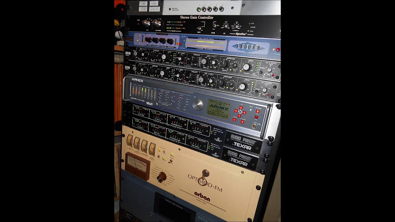 AUDIOCLIP TEST AIRCHAIN - CRL SGC800 + AEV LUXOR + APHEX 2020MK3 + GENTNER AUDIO PRISM FM + OPTIMOD FM 8100