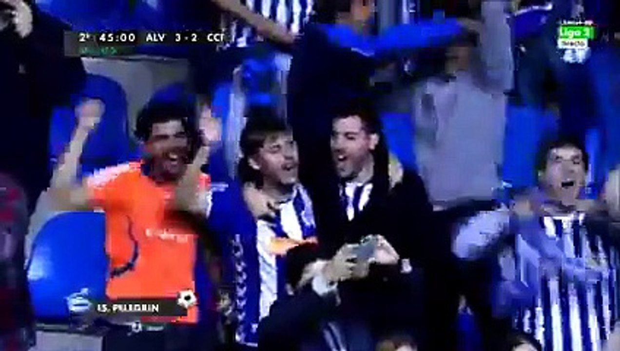 Sergio Pelegrín Goal 3-2  Deportivo Alavés vs Córdoba CF