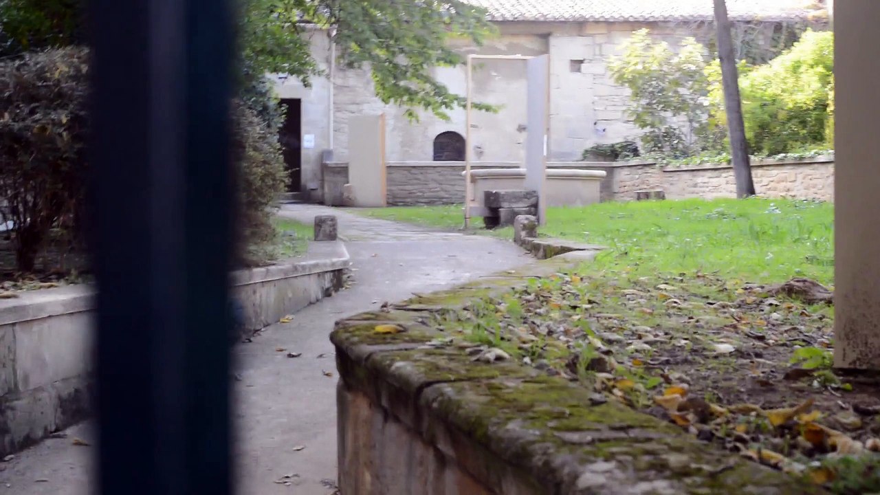 "Territoires d'écritures" à Aubais 2015, visite d'exposition dans les caves du chateau