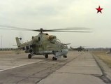 Транспортно-боевой вертолет Ми-24. www.voenvideo.ru