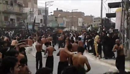 10th Muharram jaloos 2015, sangal at Kachehri road ,Multan