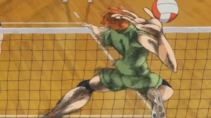 [Haikyuu] Hinata Shoyo spikes the ball for the first time in official match