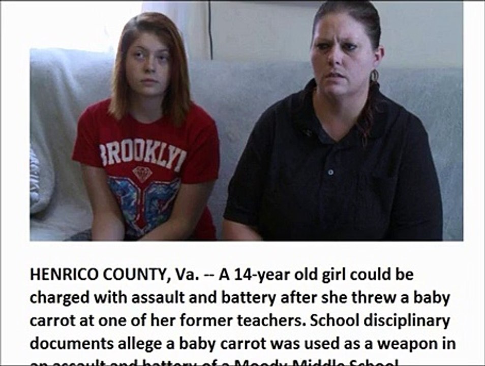 ALERT NEWS 'Baby Carrot Assault' Teen Charged With Battery, Assault After Throwing Vegetable At Teacher