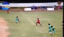 Sunday League Player Takes Out Opponent With Drop-Kick