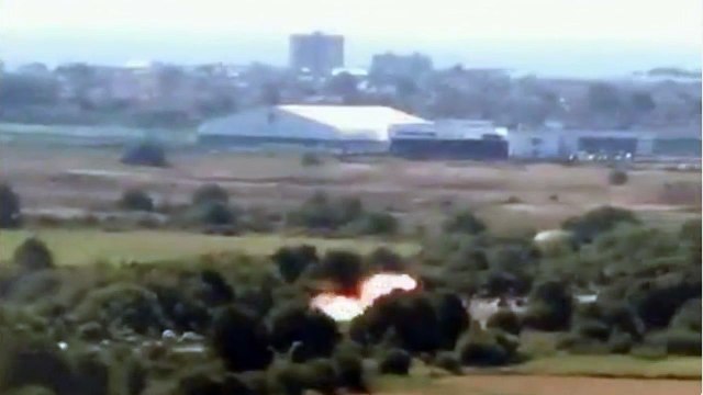 Dramatic Video Captures Plane As It Crashes Into Cars In Southern England