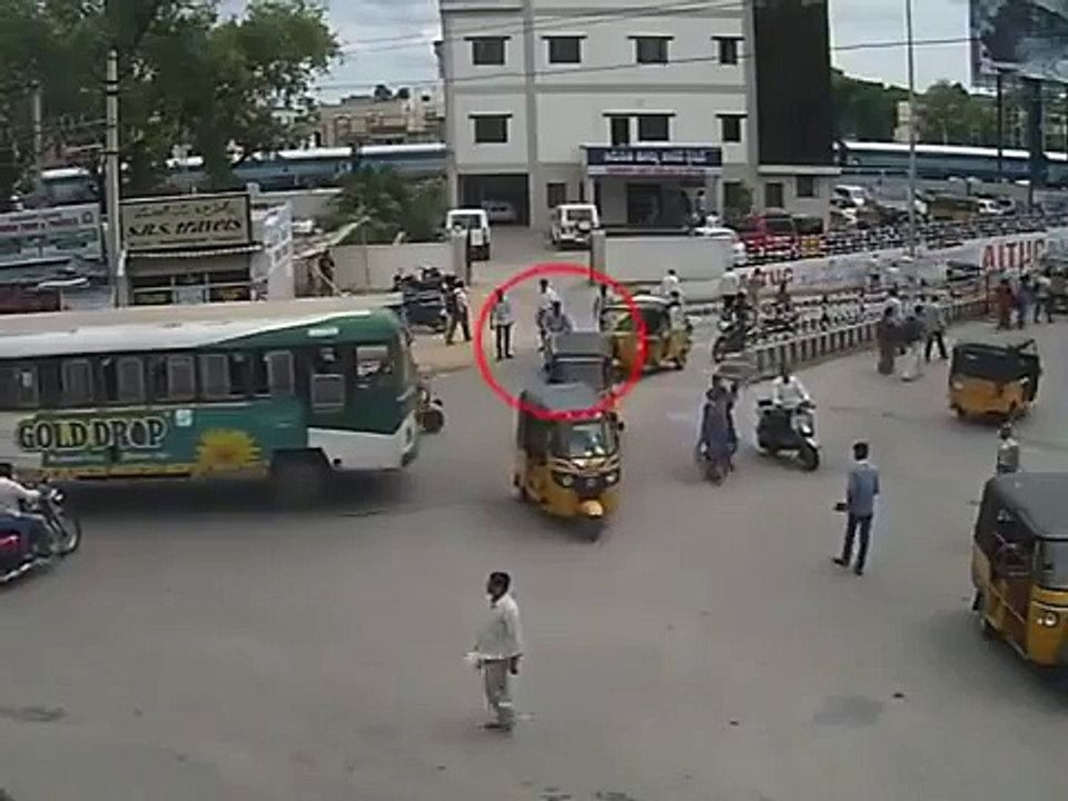 Bus Vs Bike | Caught by CCTV Cam | Live Accidents in India | Tirupati Traffic Police