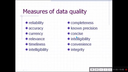 DATA STANDARDS AND DATA QUALITY