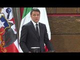 Santiago del Cile - Matteo Renzi in Cile, dichiarazioni alla stampa con Michelle Bachelet (23.10.15)
