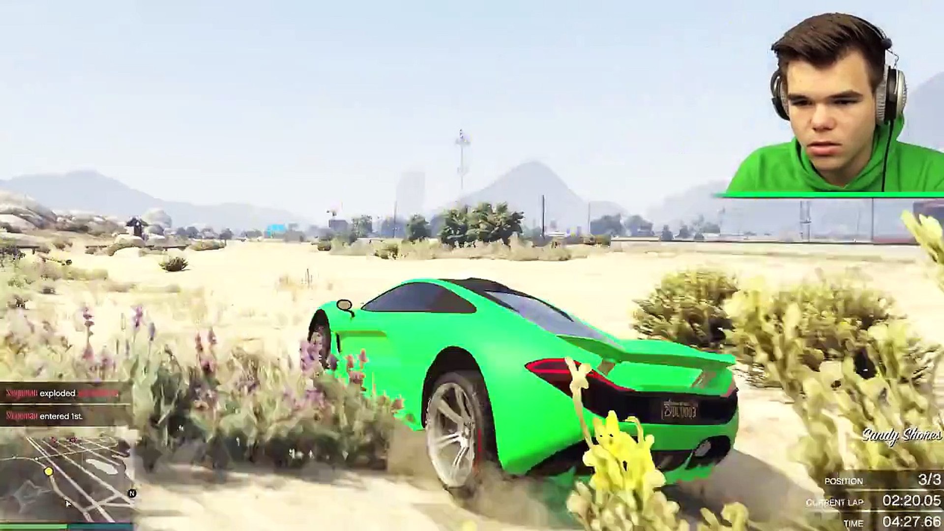 GTA 5 Funny Moments - Biggest Looping Ever! (GTA V Online Gameplay)