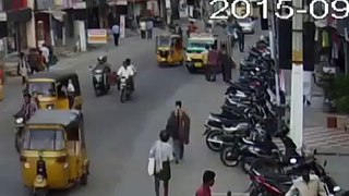 TATA ACE Vs Bike | Caught by CCTV Cam | Live Accidents in India | Tirupati Traffic Police