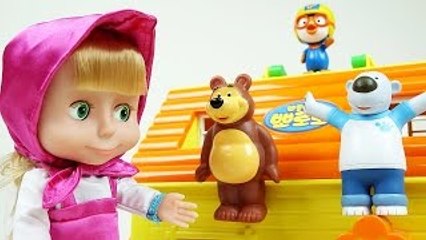 Masha and The Bear 마샤와 곰 과 뽀로로 콩순이 장난감 Baby doll & Pororo toys