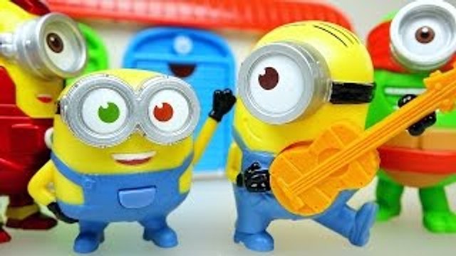 Minions toys 미니언즈 장난감과 뽀로로 놀이 McDonalds toys with Pororo