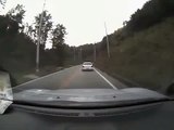 Hit and run away accident caught in Russia