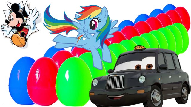 20 Kinder Surprise Eggs Mickey Mouse Disney Pixar Cars Despicable Me My Little Pony Hello Kitty Minions