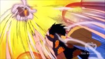 Luffy Destroys Doflamingos Clone RED HAWK HD 1080p - One Piece