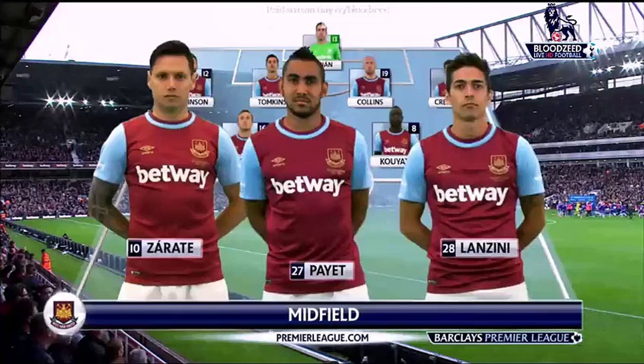 ไฮไลท์ฟุตบอล SBOBET : เวสต์แฮม ยูไนเต็ด 2–1 เชลซี [พรีเมียร์ลีก]