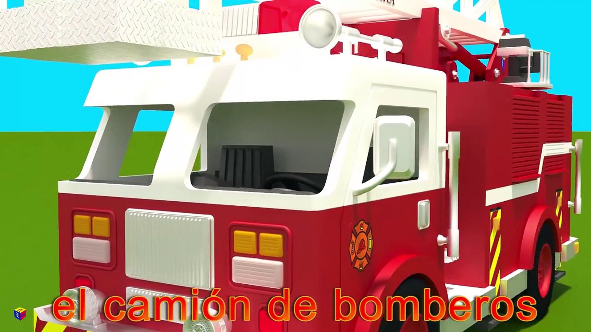 Juego de construcción: un camión de bomberos. Dibujos animados de camiones  para niños e - Dailymotion Video