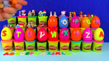 27 PlayDoh Alphabet Surprise eggs. 76 Kinder Surprise Alphabet Learning Mickey Mouse Episo