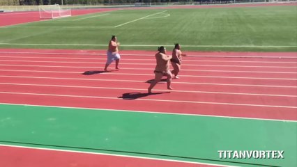 Sumo Güreşçileri Koşu Yarışına Katılırsa