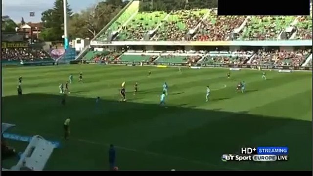 Sidnei Goal - Perth Glory 1 - 0 Adelaide United - A-League - 25/10/2015