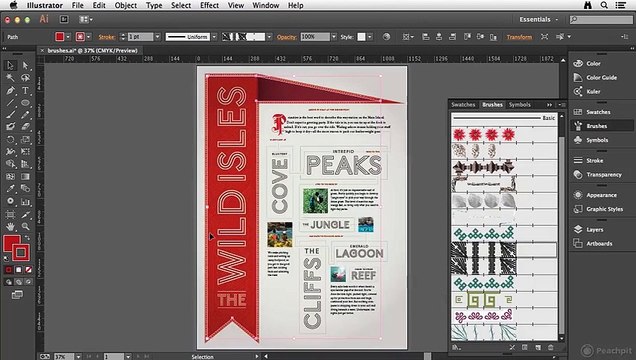 Applying and drawing with brushes in Illustrator CC _ Learn Illustrator CC _ Adobe TV