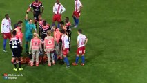 Saliou Ciss lost his mind after was sent off and started to fight with teammates Valenciennes v Brest