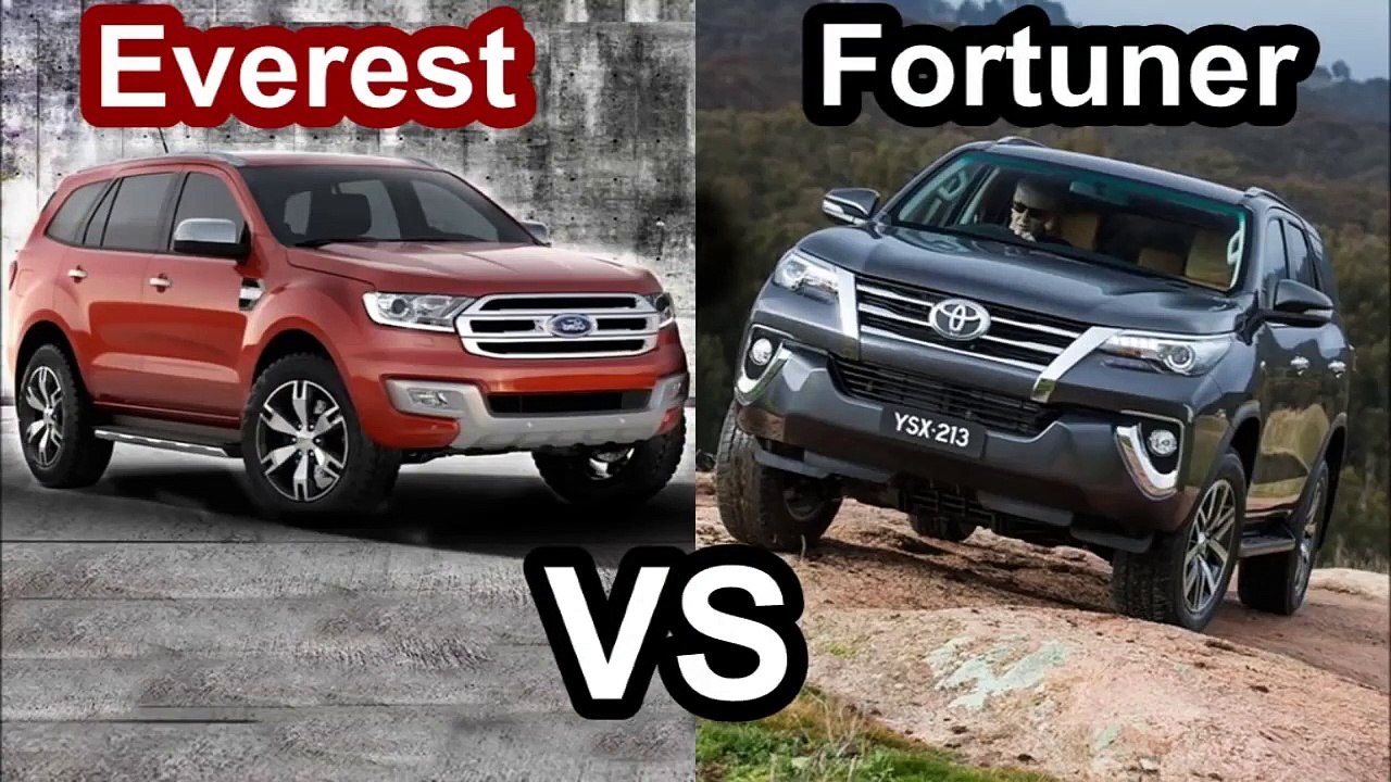 2015 Ford Everest Vs 2016 Toyota Fortuner -CAR VS CAR DESIGN